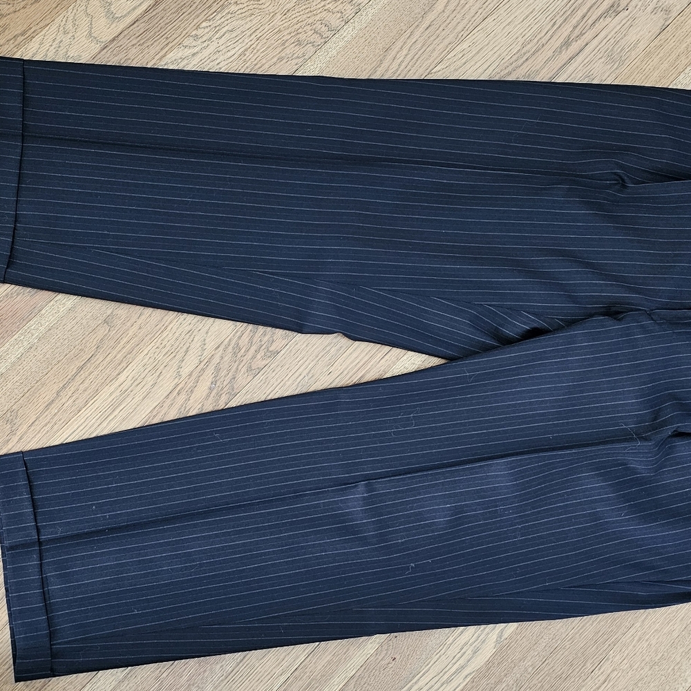 Sophisticated Black Pinstripe Men's Suit - Picture 10 of 11